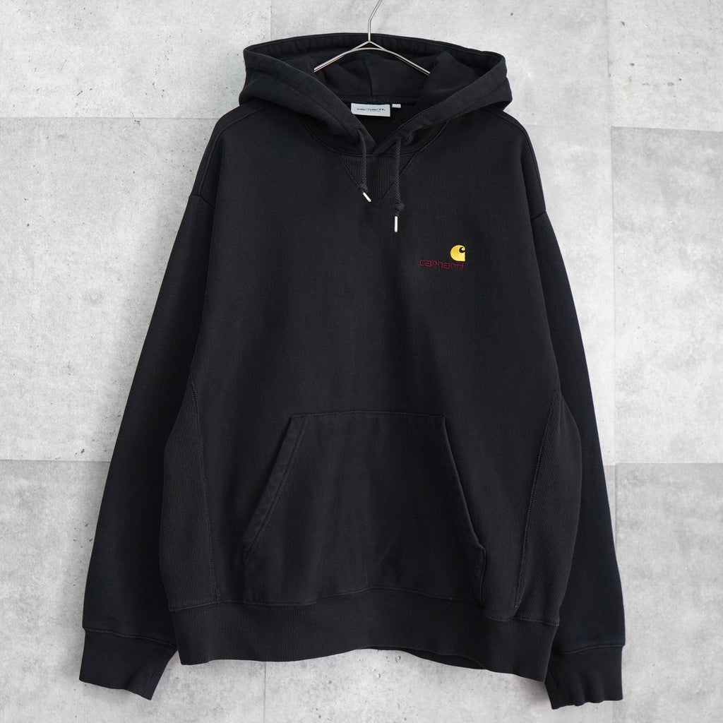Carhartt 徽标连帽衫 黑色