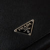 Prada Saffiano Leather Bi-fold Wallet Long Wallet Black