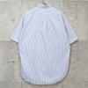 Polo Ralph Lauren logo embroidered striped short-sleeved shirt in blue