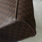 セリーヌ マカダム バニティバッグ ハンドバッグ ブラウン - NEWSED