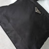 Prada Pocono Tessuto Nylon Shoulder Bag with Triangle Logo in Black