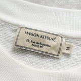 メゾンキツネ フォックスヘッド スウェット ホワイト - NEWSED