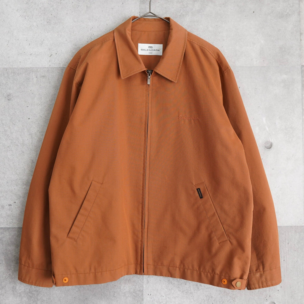 Balenciaga Vintage Cursive Logo Blouson Orange Brown