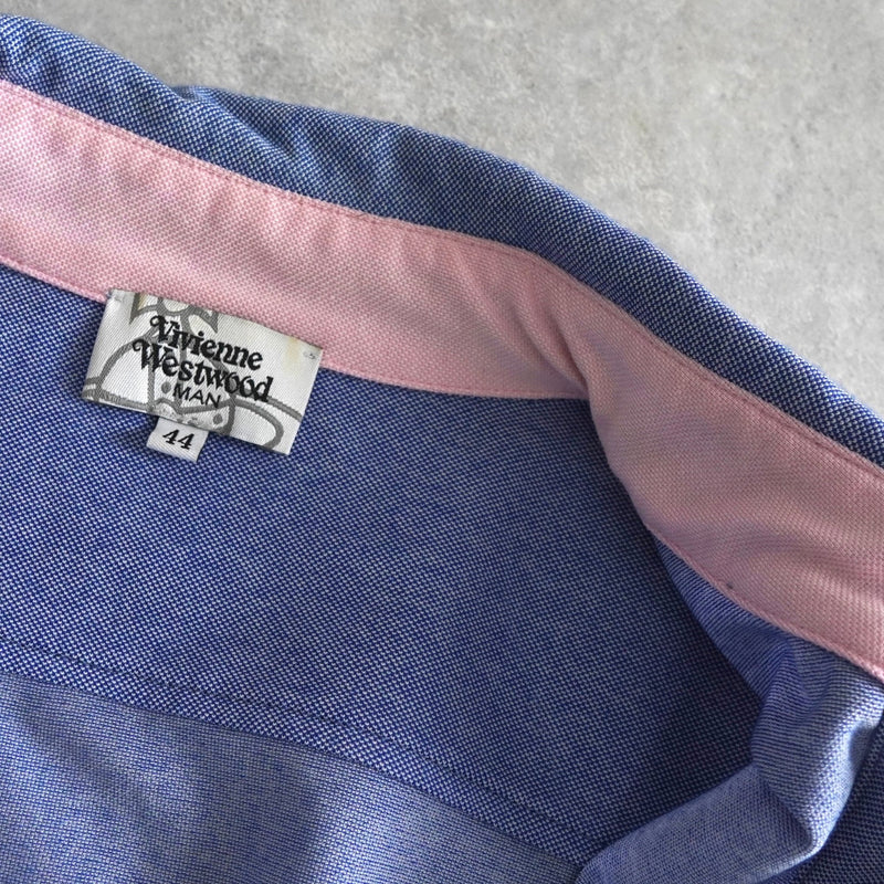 ヴィヴィアン ウエストウッド オーブ 長袖シャツ ブルー - NEWSED