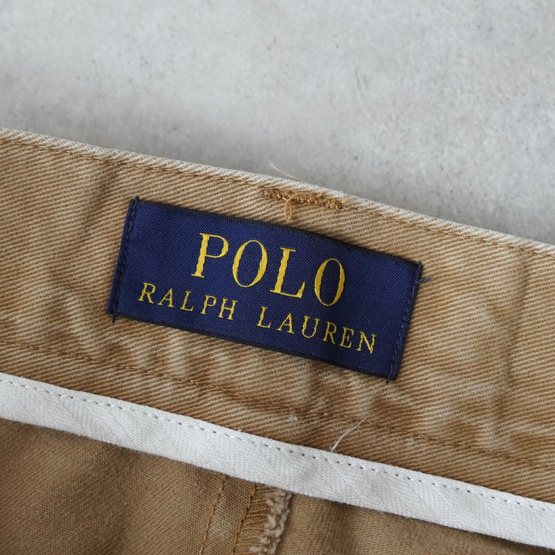 ポロ ラルフローレン スモールポニー ロゴ 総柄 ショートパンツ ハーフパンツ ベージュ - NEWSED