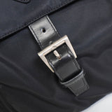 プラダ テスート ポコノ ナイロン トライアングルロゴ ショルダーバッグ ブラック - NEWSED