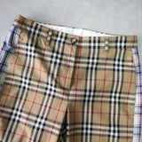 バーバリー サイドライン ノバチェック スラックス トラウザーズ ベージュ - NEWSED