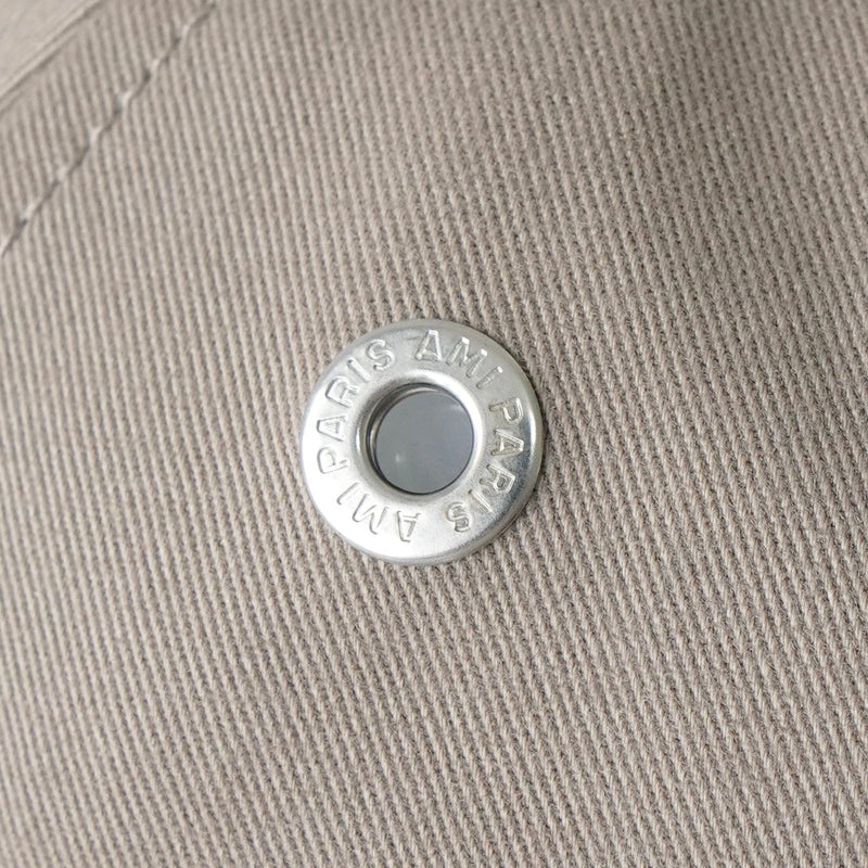 アミパリ アミ パリス ハートロゴ キャップ ベージュ 保存袋付き - NEWSED