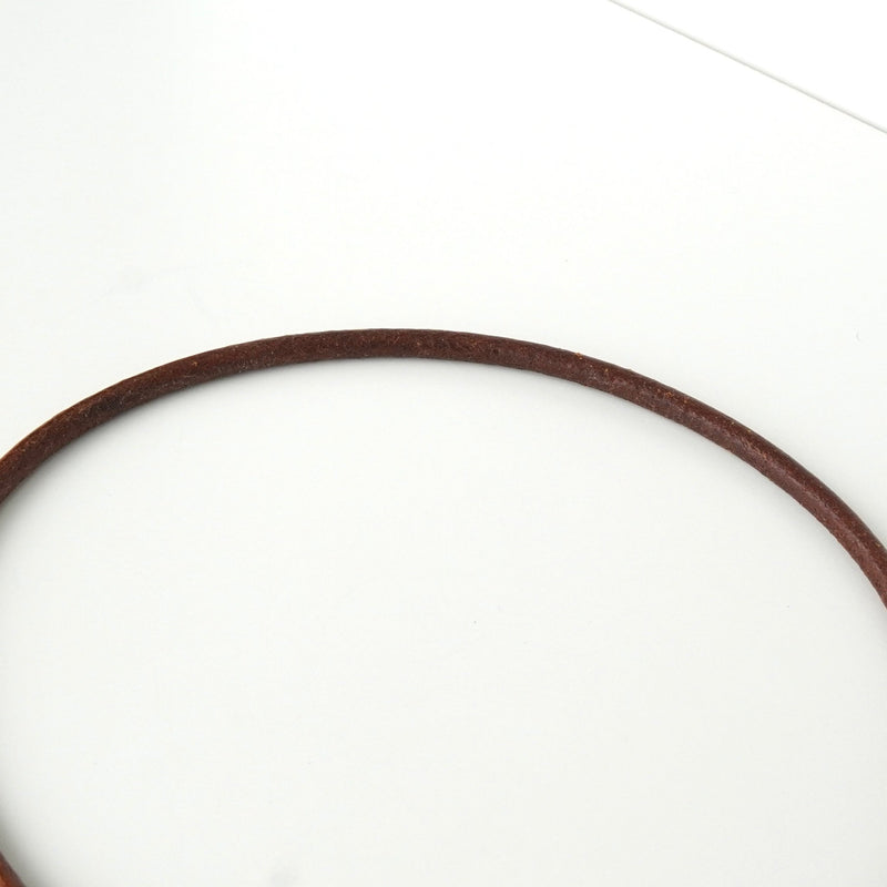 エルメス レザー ジャンボ チョーカー ブレスレット ブラウン 箱付き - NEWSED