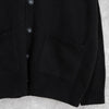 フーアーユー ロゴパッチ カーディガン ブラック メンズ