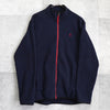 ポロ ラルフローレン ロゴ フルジップフリース ネイビー