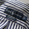 Ralph Lauren Logo Stripe Long Sleeve Shirt in Navy/White
