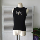 バーバリー ノバチェック ユニオンジャック ノースリーブ タンクトップ ブラック レディース - NEWSED