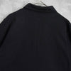 Burberry 徽标 Nova 格纹半拉链短袖 Polo 衫（黑色）