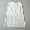 サカイ スター 星型 レース 台形 スカート ホワイト