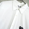 Play Comme des Garçons 心形标志长袖衬衫（白色/黑色）