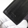Prada Gathered Nappa Leather Bifold Wallet in Black
