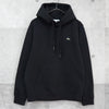 Lacoste 徽标贴片连帽衫派克大衣 黑色