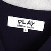 Play Comme des Garcons 爱心徽标开衫 海军蓝