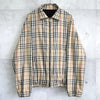 バーバリー ロンドン リバーシブル ブルゾン ノバチェック×コーデュロイ ベージュ/ブラック