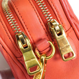 ミュウミュウ マテラッセ レザー ショルダーバッグ オレンジ - NEWSED