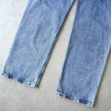 エムエムシックス メゾン マルジェラ スラッシュディティール デニム ジーンズ ブルー - NEWSED