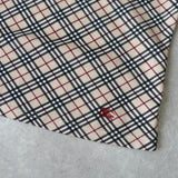 バーバリー ブルーレーベル ホースロゴ 刺繍 ノバチェック リボン 半袖トップス ベージュ レディース - NEWSED