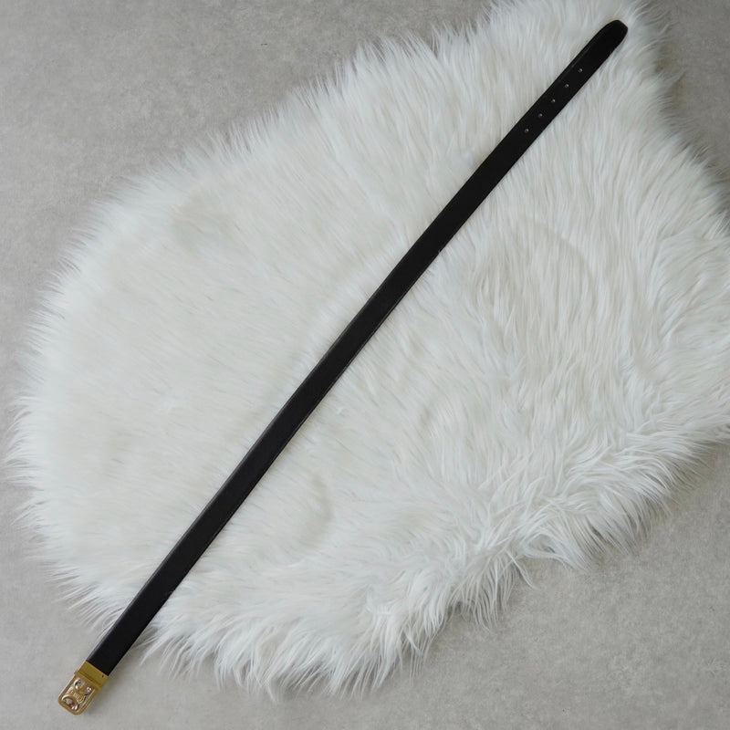 セリーヌ トリオンフ レザー ベルト ゴールド / ブラック - NEWSED