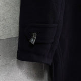 バーバリー ノバチェック裏地 ダッフルコート ネイビー - NEWSED