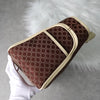 Celine Boogie Macadam Canvas/Leather Handbag Brown/Ivory