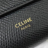 セリーヌ レザー 三つ折り財布 ブラック - NEWSED