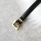 ロエベ ヴィンテージ ロゴ ゴールド金具 ベルト ブラック レディース - NEWSED