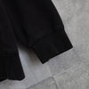 Stüssy 徽标刺绣黑色连帽衫