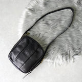 ロエベ アナグラム レザー ショルダーバッグ ポシェット ブラック - NEWSED