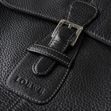 ロエベ ロゴ レザー ショルダーバッグ ブラック - NEWSED