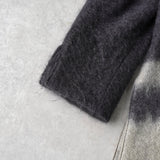 ジバンシィ ショールカラー グラデーション モヘア ジャケット コート グレー - NEWSED