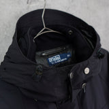 ポロ バイ ラルフローレン フーデッド アウトドアジャケット 中綿ジャケット ブルゾン ブラック - NEWSED