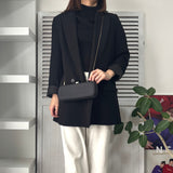 ボッテガ ヴェネタ イントレチャート サテン パーティーバッグ ブラック - NEWSED