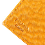 プラダ ナイロン 三つ折り財布 トライアングルロゴ オレンジ - NEWSED