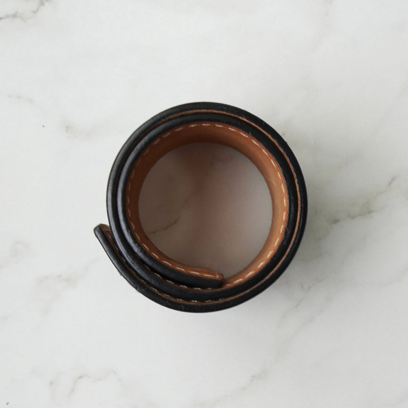 ロエベ アナグラム レザー マグネット バングル ブラック - NEWSED