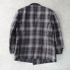 Burberry 复古 Nova 格纹金色纽扣亚麻丝绸定制夹克 紫色