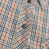 バーバリーズ ブルーレーベル ホースロゴ 刺繍 ノバチェック 長袖シャツ ベージュ レディース - NEWSED