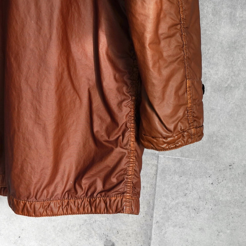 ストーン アイランド コーティング フーデッド 中綿ジャケット ブラウン - NEWSED