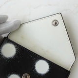 バレンシアガ ペーパーミニ レザー 三つ折り財布 コンパクトウォレット ブラック - NEWSED