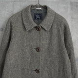 バーバリー ヴィンテージ ツイード ステンカラーコート レディース ベージュ - NEWSED