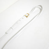 セリーヌ トリオンフ レザー ショルダーバッグ ホワイト - NEWSED