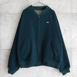 ラコステ リバーシブル ブルゾン スタジャン ロゴパッチ チェック柄 グリーン/カーキ - NEWSED