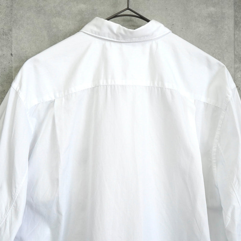 プレイ コム デ ギャルソン ハートロゴ 長袖シャツ ホワイト / ブラック - NEWSED