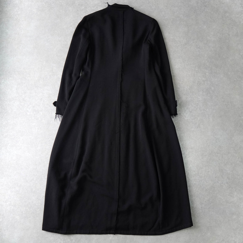 ワイズ ヨウジヤマモト ダメージ加工 スーパーロングコート ブラック - NEWSED
