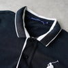 Polo by Ralph Lauren 女士黑色大号小马标志刺绣编号短袖 Polo 衫